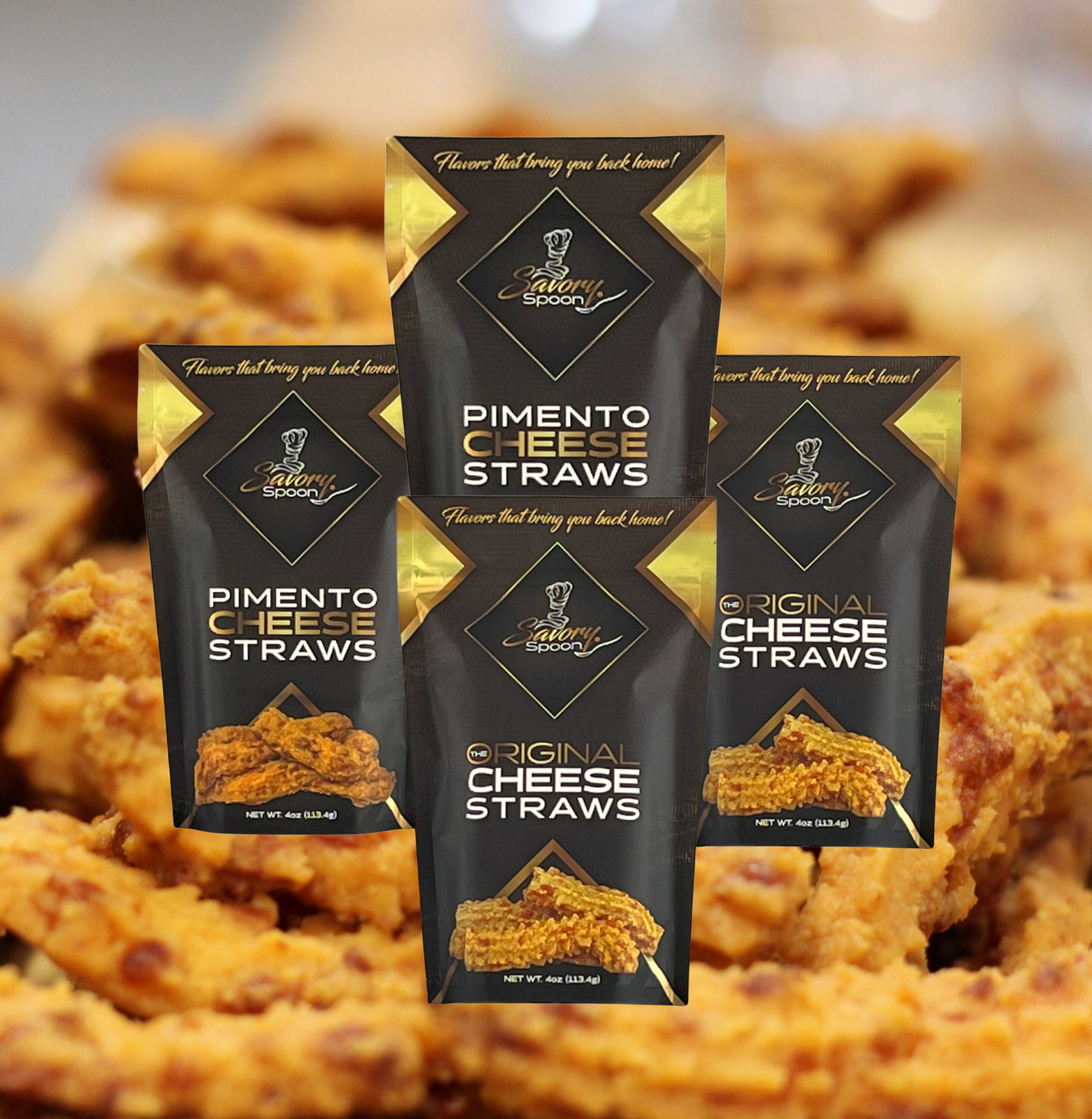 Cheese Straw Combo Pack + FREE SHIPPING- Due to High Demand, alternate packaging may be used for one or more products!