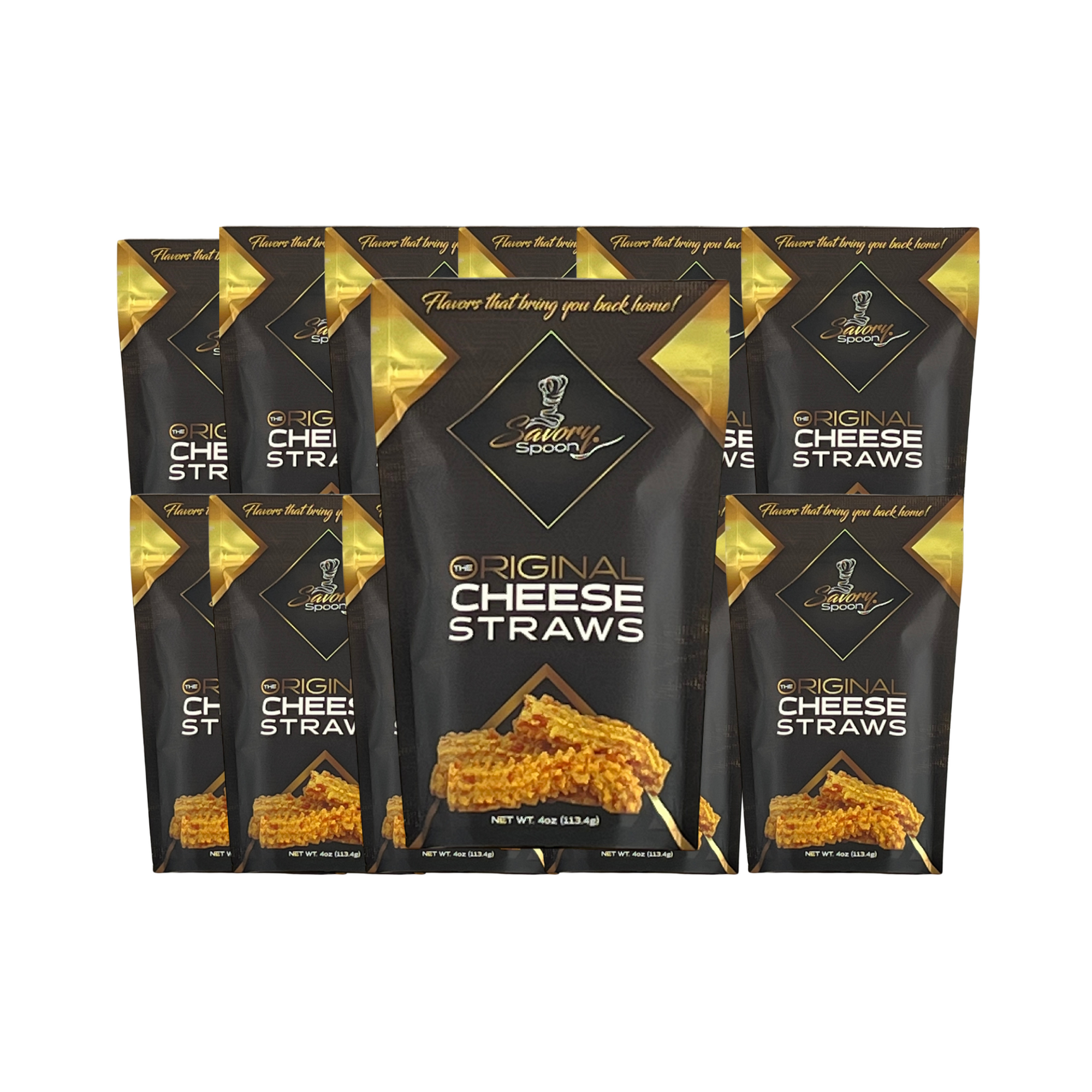 Original Cheese Straw- 12 Bags + Free Shipping - Due to High Demand, alternate packaging may be used for one or more products!