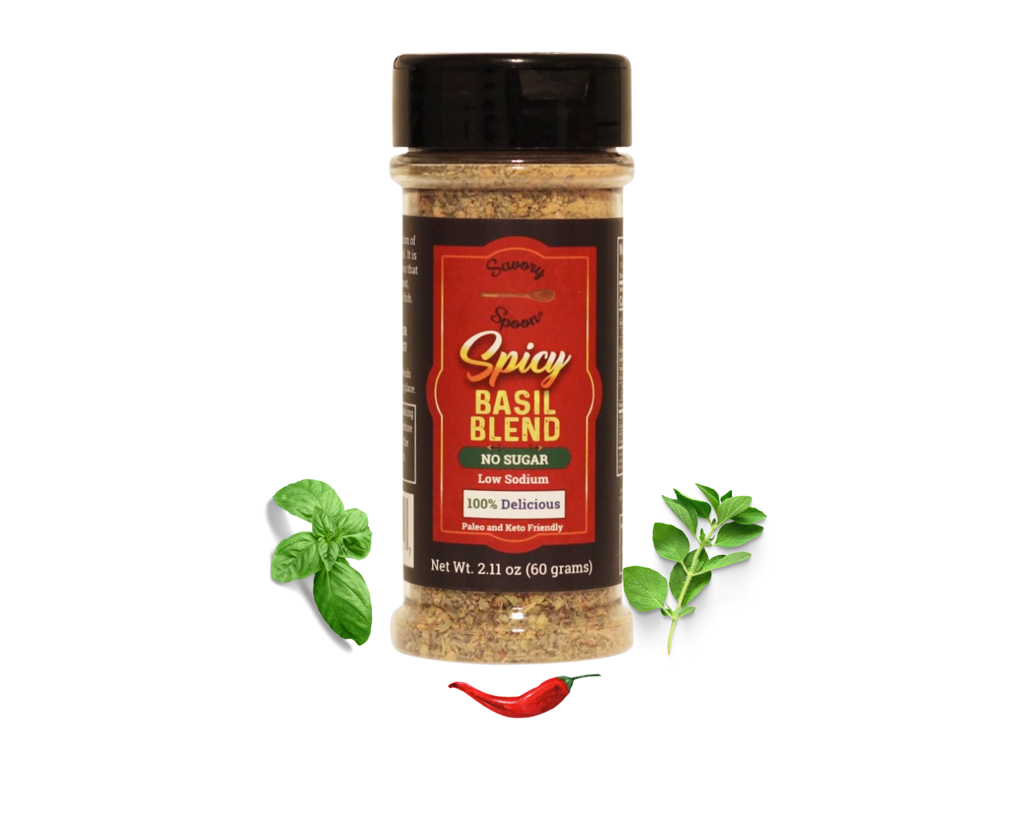 Spicy Basil Blend Sugared Spoon