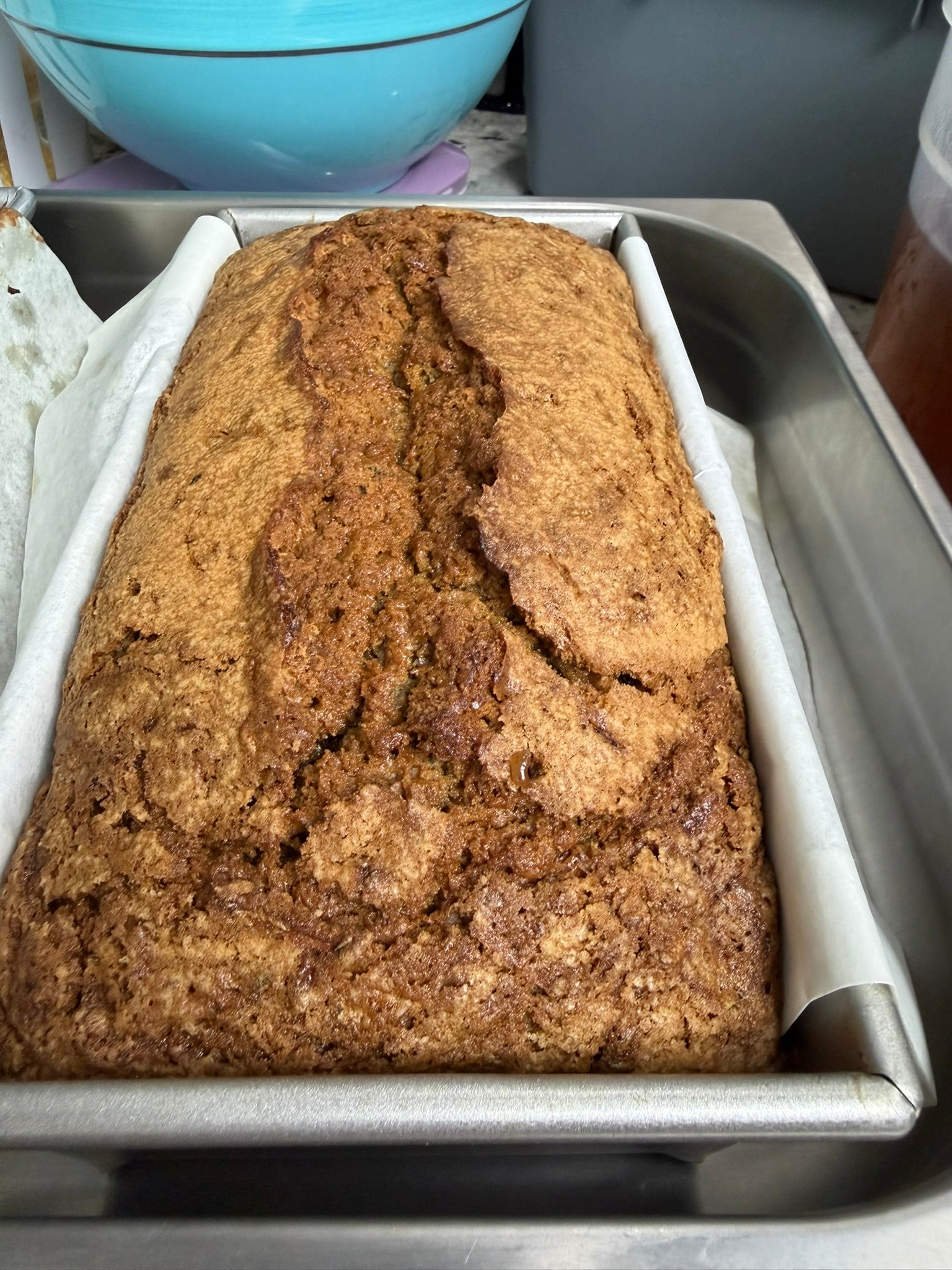 zucchini bread on plate