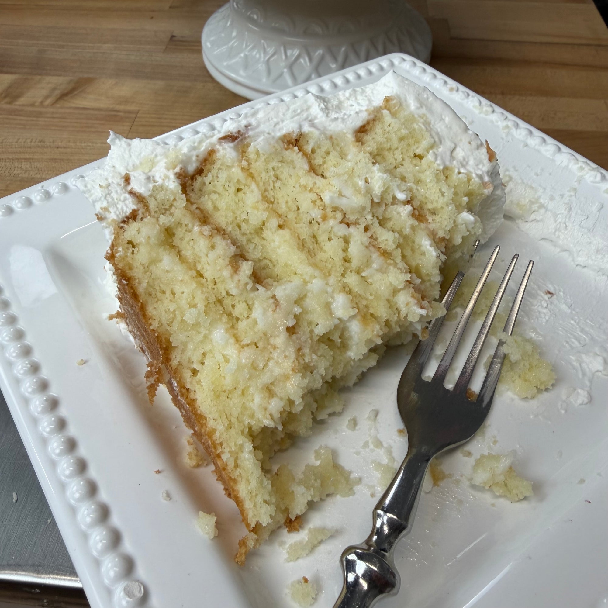 Sour Cream Coconut Cake