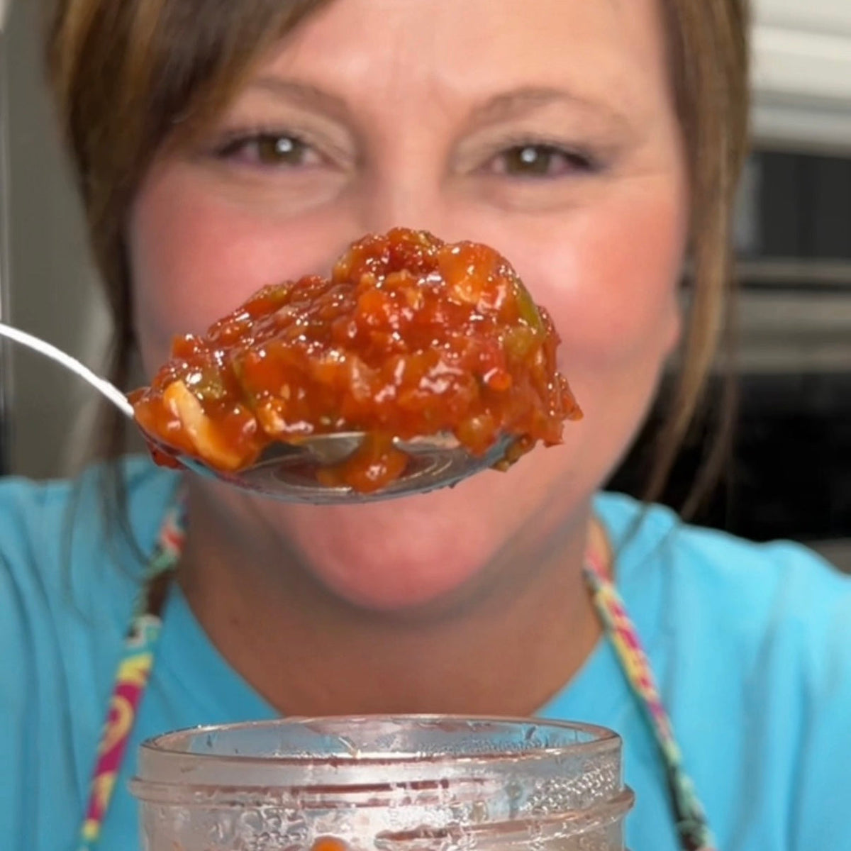 Salsa in a jar 
