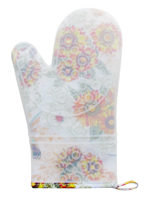 Birds and Sunflowers Silli Mitt