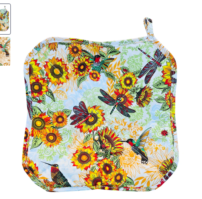 Birds and Sunflowers Silli Plate Cozy