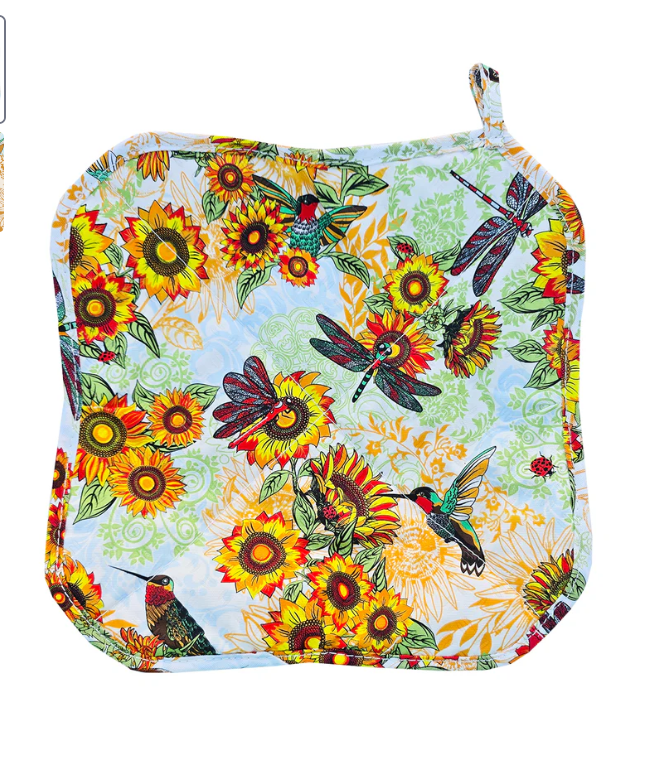 Birds and Sunflowers Silli Plate Cozy