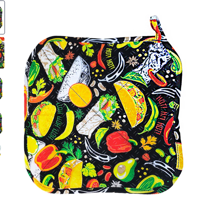 Chilli Peppers and Tacos Silli Plate Cozy